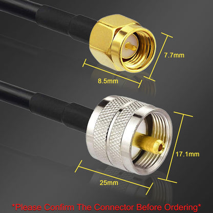 YILIANDUO SMA Male to UHF Male Cable 5M RG58 SO239 PL259 CB Antenna 3
