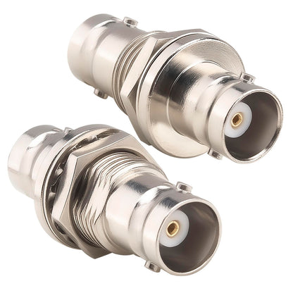 YILIANDUO BNC Female Bulkhead Coupler, 50 / 75 Ohm, 2-Pack - product image 1
