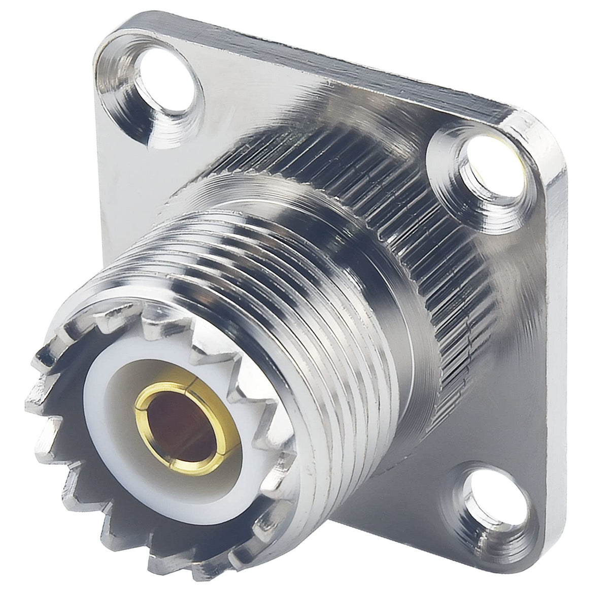 YILIANDUO SMA Female to SO-239 Female 4-Hole Flange Adapter, 2-Pack - product image 3