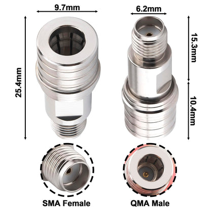 YILIANDUO SMA to QMA Adapter Kit 3 Type 6GHz, 5G Antenna 5