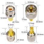 YILIANDUO 4 pcs Kit RF Adapter Coaxial Connector SMA to UHF PL259 SO239 Mount Connector WIFI Antenna Plug For Test Ham Radio Walkie Talkie amateurs Baofeng Uv-5R Wouxun Kenwood Icom Yaesu Two Way Radios