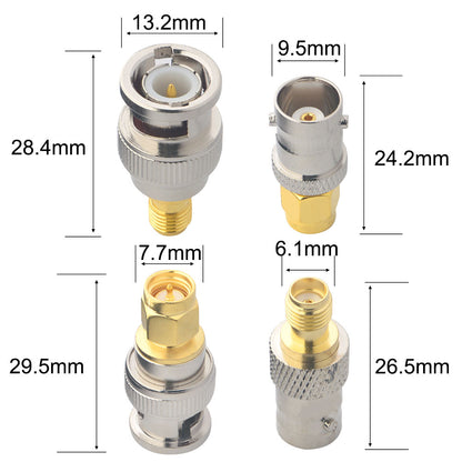 YILIANDUO 4 Pieces SMA to BNC Adapter Kit 50 Ohm RF Coax Connector for Baofeng Antenna, SDR, Handheld Radios, Scanner, Walkie Talkie Coaxial Adapter