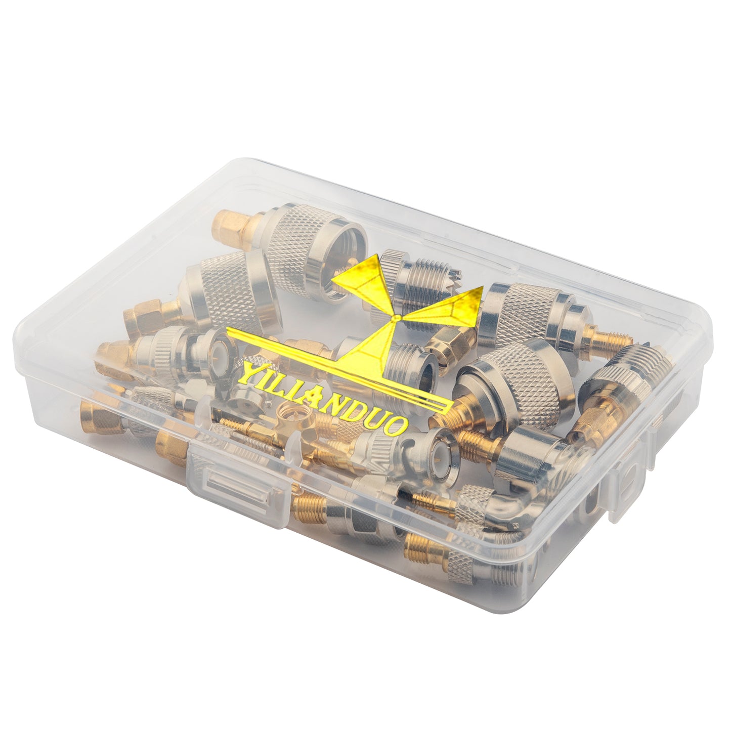 YILIANDUO SMA Adapter Set 20 Type Universal RF Adapter Kit with SMA,UHF, BNC, N-type, F-typ Connector Male to Female Coax Adapters Converter for WiFi Antenna/FPV Drone/Extension Cable