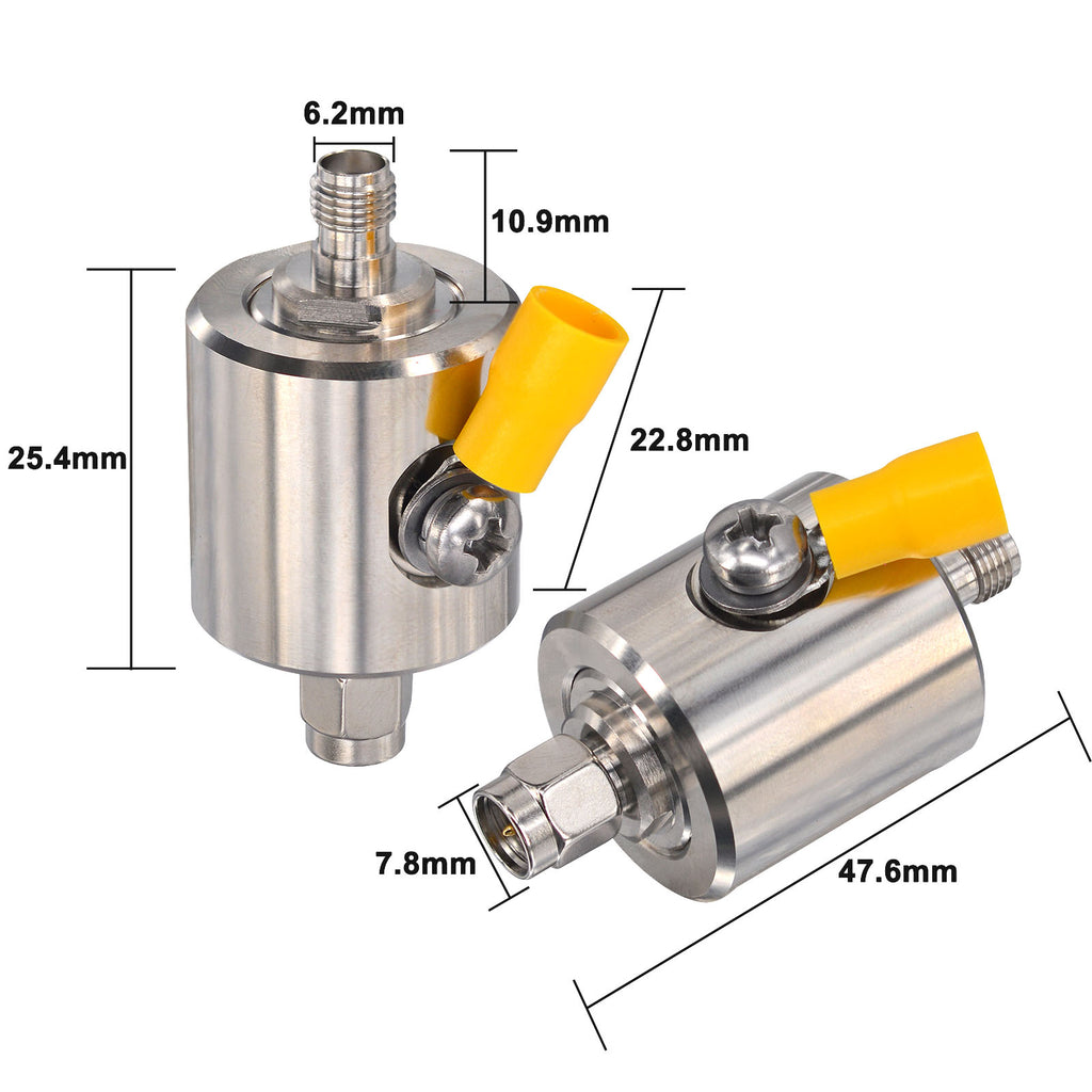 YILIANDUO SMA Coaxial Lightning Protection Surge Protector SMA Male to Female 50 Ohm 0-3GHz Square Coaxial Lightning Surge Protector for GSM 3G 4G LTE Wireless LAN WiFi Antenna