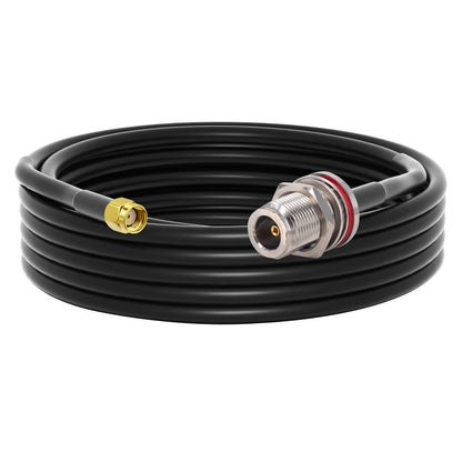 YILIANDUO Low Loss LMR240 Coaxial Cable N Female to RP-SMA Male for LoRaWAN Helium Hotspot Miner RAK Bobcat Nebra 4G LTE Router