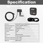 YILIANDUO Car DBA+ Digital Radio Receiver Car DAB Radio Adapter Antenna Kit USB DAB Digital Audio Transmission for Most Android Car Stereos