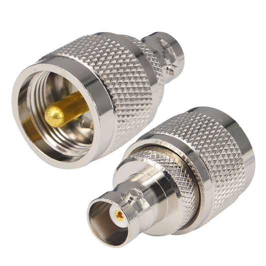 YILIANDUO UHF Male to BNC Female RF Coaxial Adapter 50 Ohm PL259 SO239 to BNC Jack Connector for Ham Radio, CCTV, FPV Antenna, RF Extension Cable 2-Pack