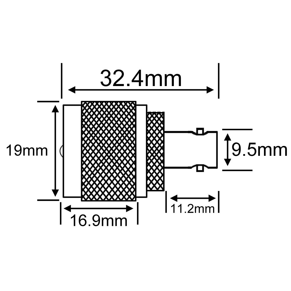 YILIANDUO UHF Male to BNC Female RF Coaxial Adapter 50 Ohm PL259 SO239 to BNC Jack Connector for Ham Radio, CCTV, FPV Antenna, RF Extension Cable 2-Pack