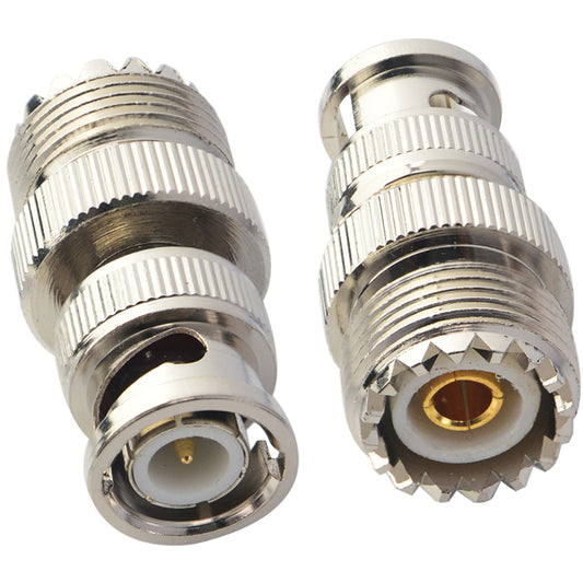 YILIANDUO UHF Female to BNC Male RF Coaxial Adapter 50 Ohm PL259 SO239 to BNC Jack Connector for Ham Radio, CCTV, FPV Antenna, RF Extension Cable 2-Pack