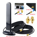 YILIANDUO 4G 5G WiFi Antenna 10dBi Omnidirectional Magnetic Base LTE Antenna with Dual RP-SMA Adapter Cable 2M + TS9 Adapters for Indoor Outdoor 3G/4G/5G/GSM/GPRS Router Iot Gateway Smart Home