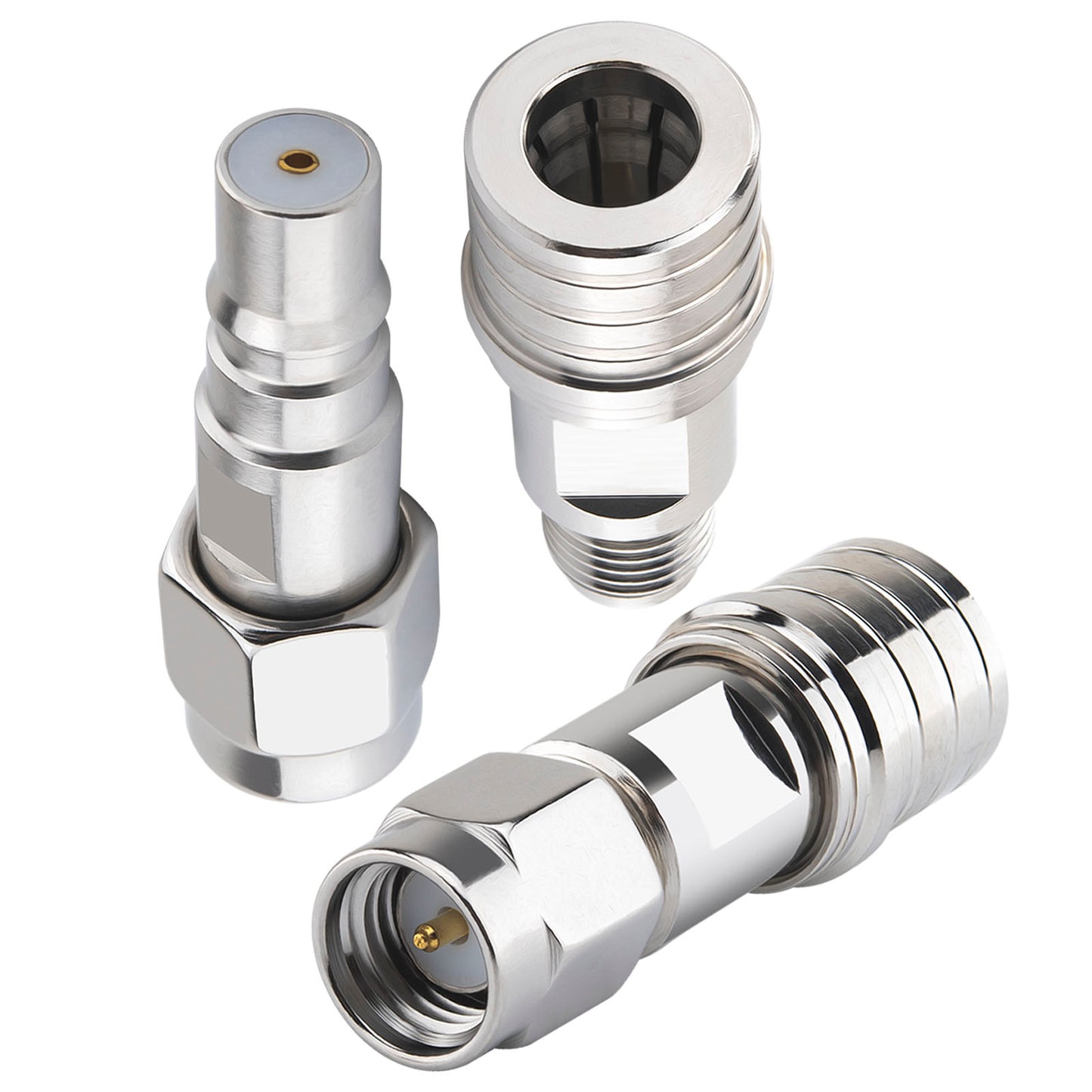YILIANDUO SMA to QMA Adapter Kit 3 Types DC-6GHz 50 Ohm RF Coaxial Adapter for 5G/4G Base Station, Industrial Automation, Cellular Communication & Antenna System