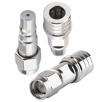 YILIANDUO SMA to QMA Adapter Kit 3 Types DC-6GHz 50 Ohm RF Coaxial Adapter for 5G/4G Base Station, Industrial Automation, Cellular Communication & Antenna System