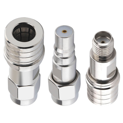 YILIANDUO SMA to QMA Adapter Kit 3 Types DC-6GHz 50 Ohm RF Coaxial Adapter for 5G/4G Base Station, Industrial Automation, Cellular Communication & Antenna System