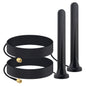 YILIANDUO 4G 5G LTE Antenna 5dBi SMA Male Magnetic Base 600-6000MHz Omni-Directional 3M RG174 Cable for Router IoT Vehicle 2-Pack