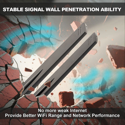 YILIANDUO WiFi 6E Tri-Band Antenna 2.4GHz 5GHz 6GHz 5dBi Omni-Directional Magnetic Base Dual RP-SMA Male 2M RG174 Cable for PC Router Bluetooth