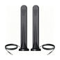 YILIANDUO 4G 5G LTE Antenna 10dBi 600-6000MHz Omnidirectional TS9 Male Magnetic Base 3M RG174 Cable for Router IoT Vehicle 2-Pack