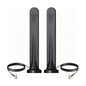 YILIANDUO 4G 5G LTE Antenna 10dBi 600-6000MHz Omnidirectional TS9 Male Magnetic Base 3M RG174 Cable for Router IoT Vehicle 2-Pack