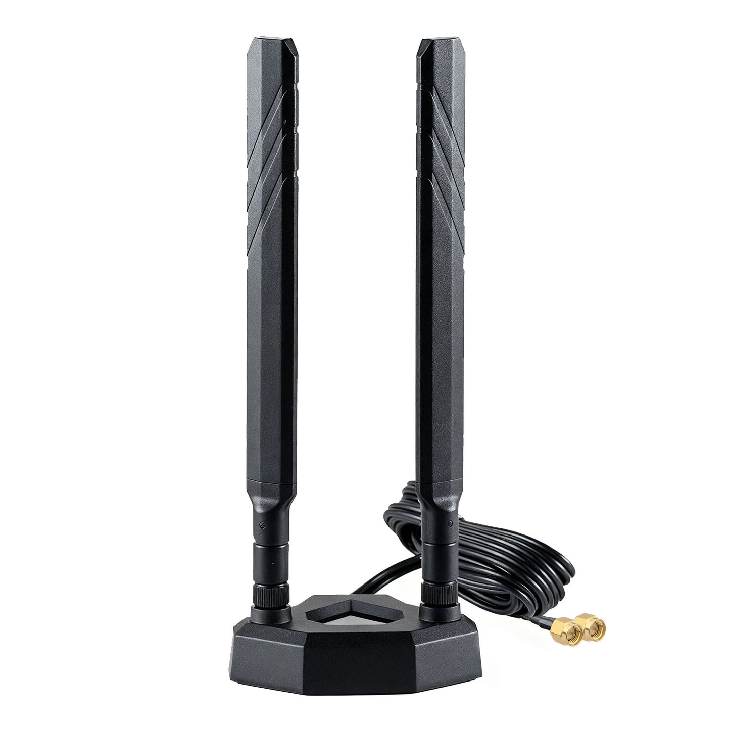 YILIANDUO 5G 4G LTE Antenna 9dBi 600-6000MHz Omni-Directional Magnetic Tri-Base Dual SMA Male 3M Cable for Router PC IoT Smart Home