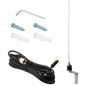YILIANDUO Dual Band VHF UHF Mobile Antenna 144/430MHz Stainless Steel L-Bracket NMO Mount PL-259 UHF Male 5M RG58 Cable for Ham Radio Car