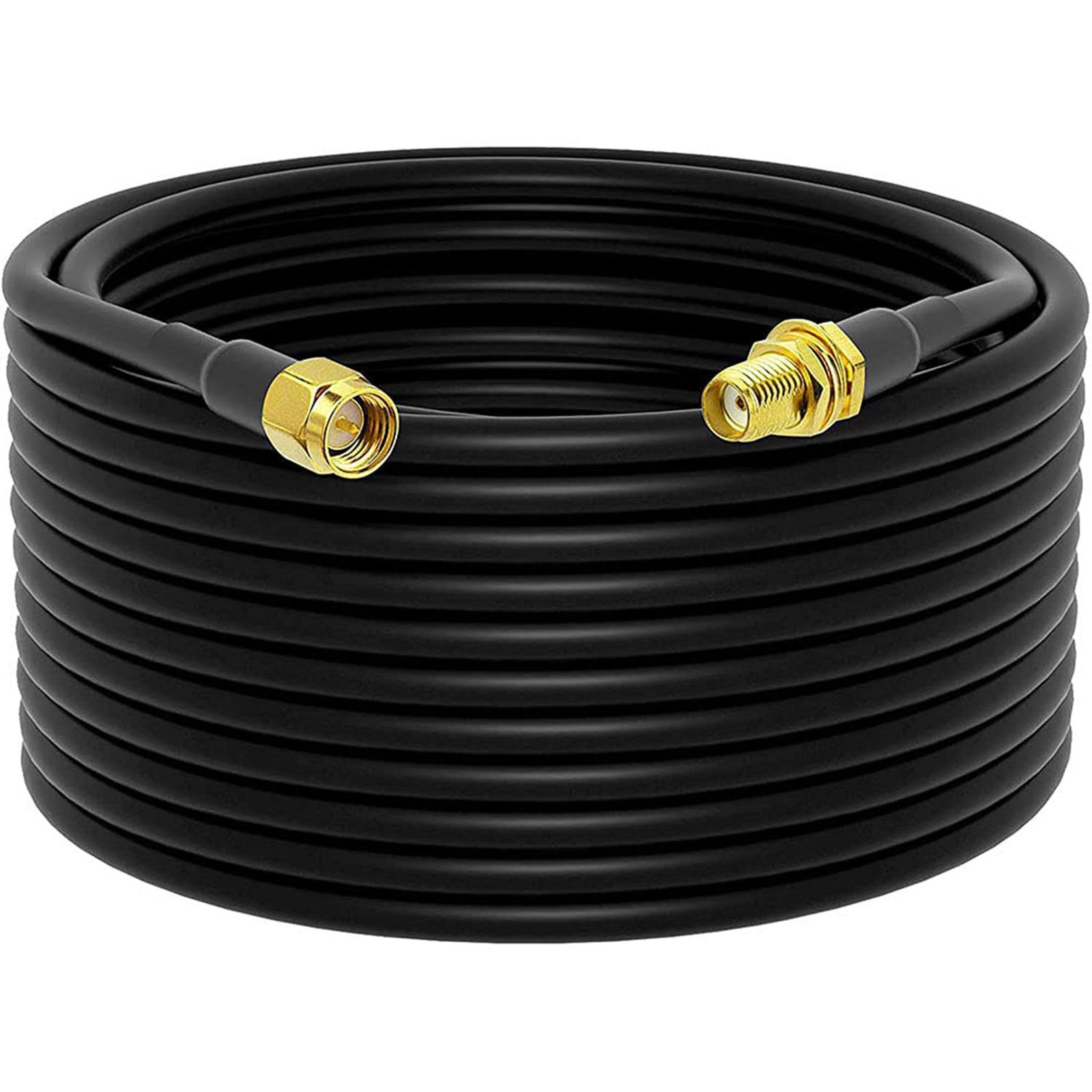 SMA WiFi Antenna Extension Cable SMA Male to Female Low Loss Coaxial RG58 Cable for 2G/3G/4G/5G LTE Antenna Wireless Router WLAN Modem BaoFeng Kenwood Yaesu(Not for TV)