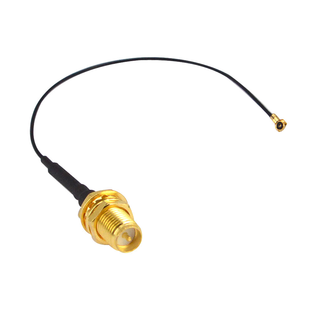 YILIANDUO RP-SMA Female Bulkhead to U.FL IPX MHF4 Mini PCI Antenna Pigtail Cable (2 Pack)