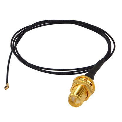 YILIANDUO RP-SMA Female Bulkhead to U.FL IPX MHF4 Mini PCI Antenna Pigtail Cable (2 Pack)