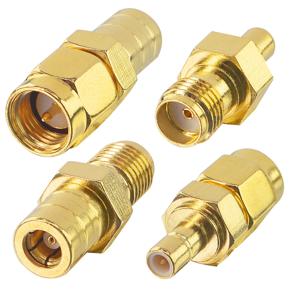 YILIANDUO 4 Type DAB Aerial Adapter SMA to SMB RF Adapter Kit SMA Adapters to SMB Connector for DAB + Car Radio Aerial JVC Alpine GPS System All in-car Auto Radio