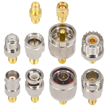 YILIANDUO SMA Adapter Set 20 Type Universal RF Adapter Kit with SMA,UHF, BNC, N-type, F-typ Connector Male to Female Coax Adapters Converter for WiFi Antenna/FPV Drone/Extension Cable