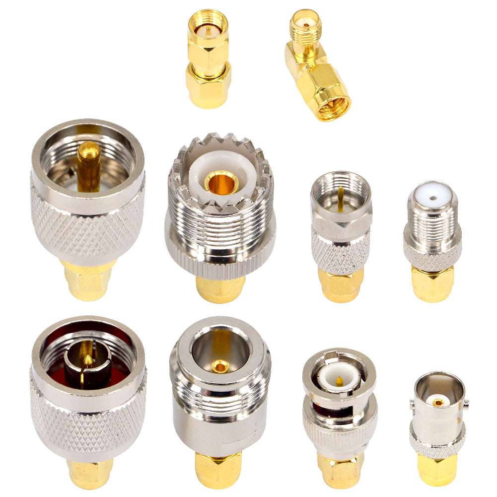 YILIANDUO SMA Adapter Set 20 Type Universal RF Adapter Kit with SMA,UHF, BNC, N-type, F-typ Connector Male to Female Coax Adapters Converter for WiFi Antenna/FPV Drone/Extension Cable