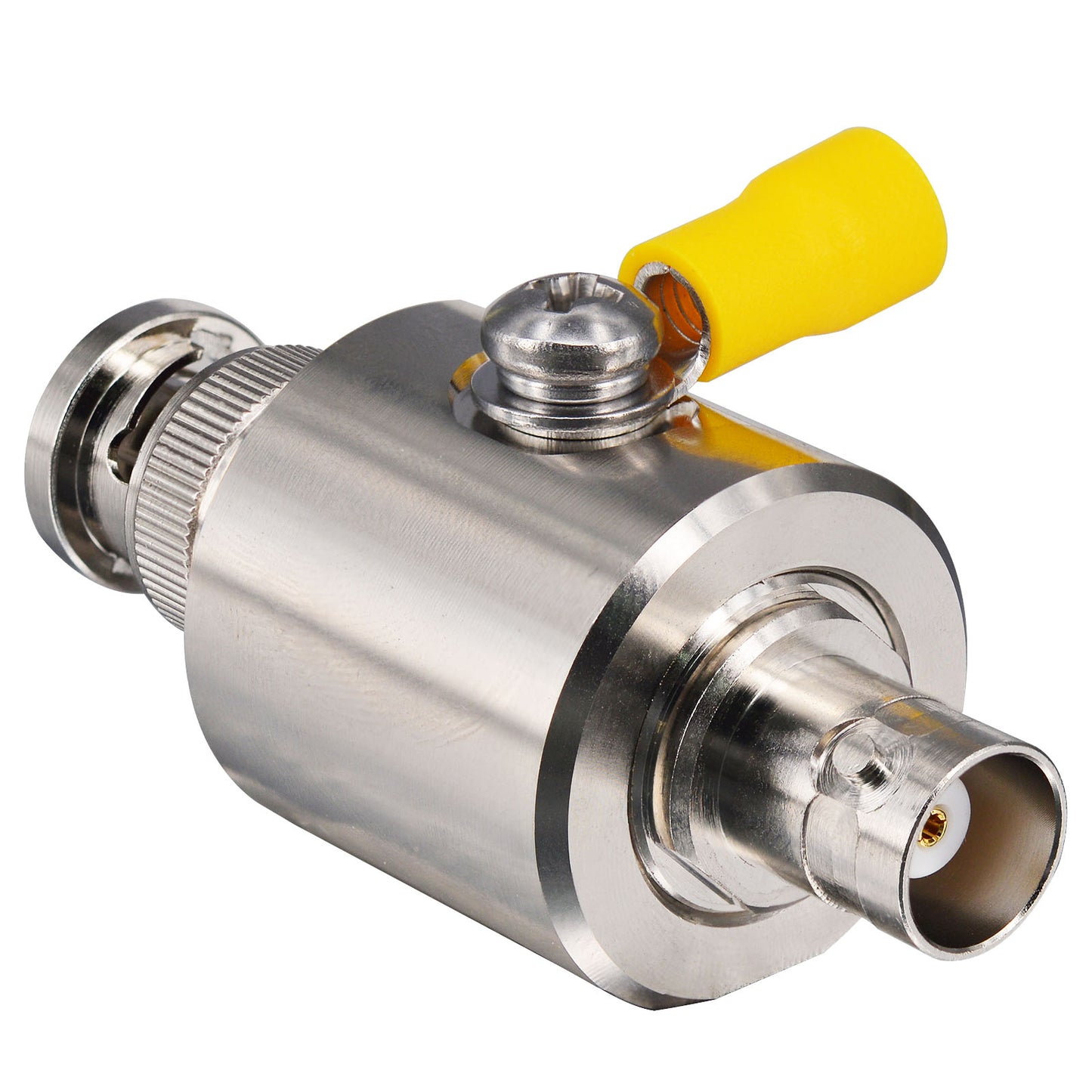 YILIANDUO BNC Coaxial Lightning Arrestor Surge Protector BNC Male to Female 50 Ohm Thunder & Lightning Protection Device for CCTV Camera Video