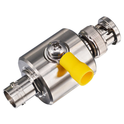YILIANDUO BNC Coaxial Lightning Arrestor Surge Protector BNC Male to Female 50 Ohm Thunder & Lightning Protection Device for CCTV Camera Video