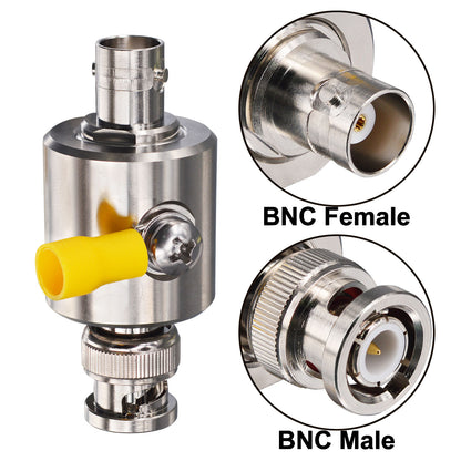 YILIANDUO BNC Coaxial Lightning Arrestor Surge Protector BNC Male to Female 50 Ohm Thunder & Lightning Protection Device for CCTV Camera Video