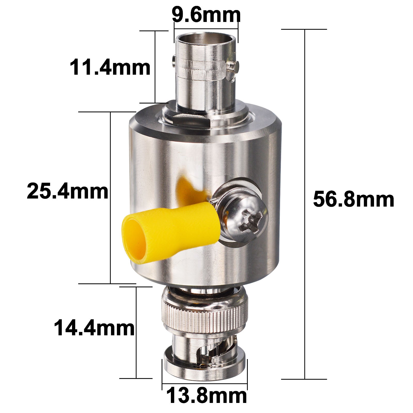 YILIANDUO BNC Coaxial Lightning Arrestor Surge Protector BNC Male to Female 50 Ohm Thunder & Lightning Protection Device for CCTV Camera Video