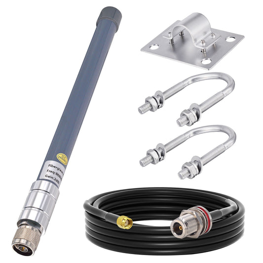 YILIANDUO Outdoor 868MHz LoRa Antenna Weatherproof 3dBi N-type Male Fiberglass FRP + N type Cable Y240 3M for RAK Nebra Bobcat HNT Helium Hotspot Miner SyncroBit Lora Module Repeater