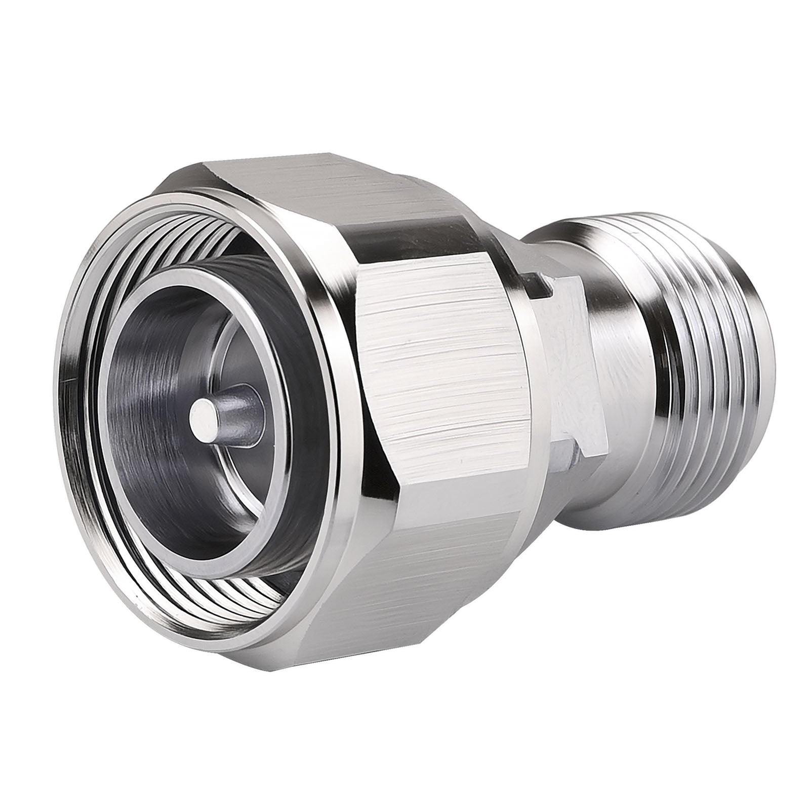 YILAINDUO 4.3/10 Mini DIN Connector Coaxial 4.3-10 Mini DIN to N-type Connector RF Straight Adapter Low PIM Adaptor Converter