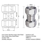 YILAINDUO 4.3/10 Mini DIN Connector Coaxial Mini DIN Male Female Adapter 4.3-10 Connector Adapter for Distributed Antenna System (DAS) Base Stations Wireless Infrastructure