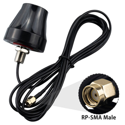 YILAINDUO Outdoor Dual Band 2.4GHz 5G 5.8GHz Omni-Directional 5dBi Waterproof Wall Mount RP-SMA Male Antenna for WiFi Router Hotspot Wireless Network Security IP Camera Cellular Trail Camera