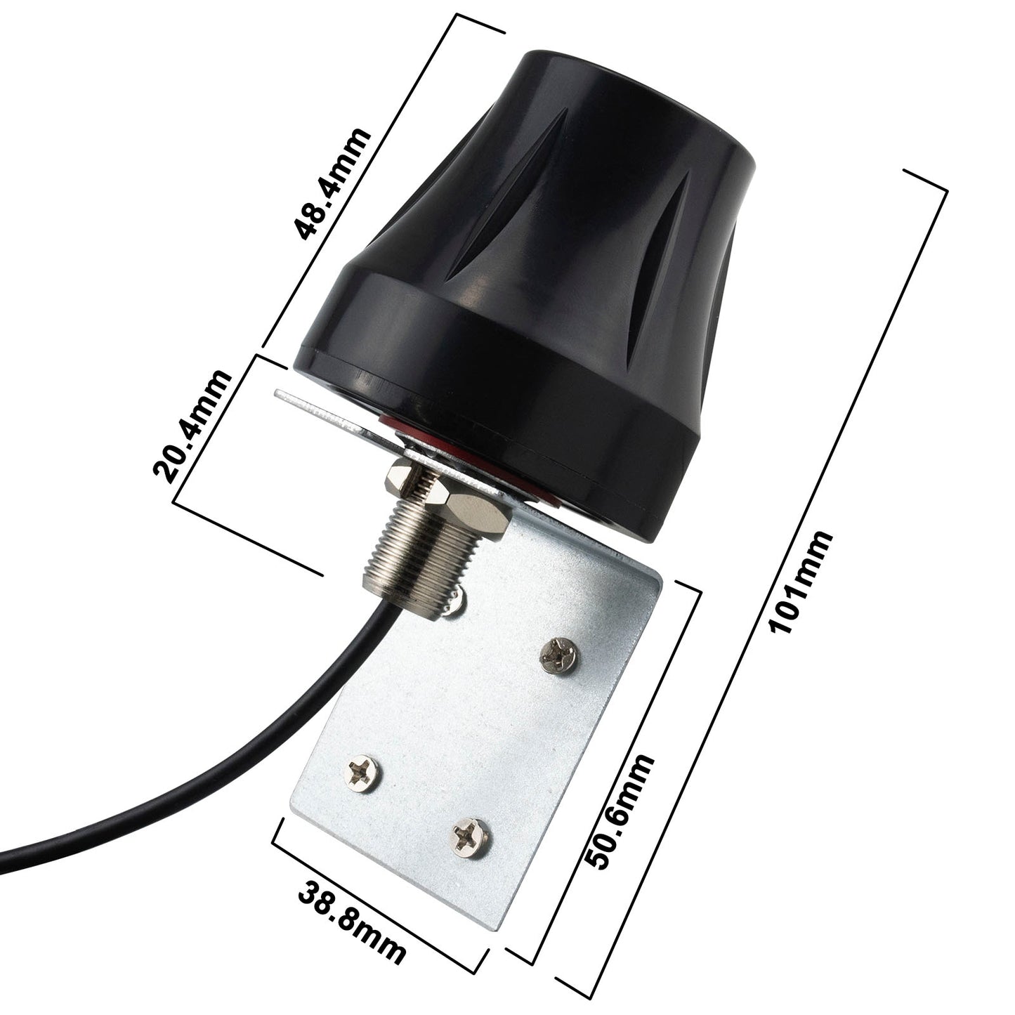 YILAINDUO Outdoor Dual Band 2.4GHz 5G 5.8GHz Omni-Directional 5dBi Waterproof Wall Mount RP-SMA Male Antenna for WiFi Router Hotspot Wireless Network Security IP Camera Cellular Trail Camera