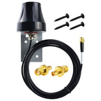 YILIANDUO 4G LTE Antenna Outdoor Wall Mount Waterproof SMA Male Aerial + SMA to TS9 RF Adapter for WiFi Router Mobile Hotspot Wireless Modem Router Gateway Trail Camera