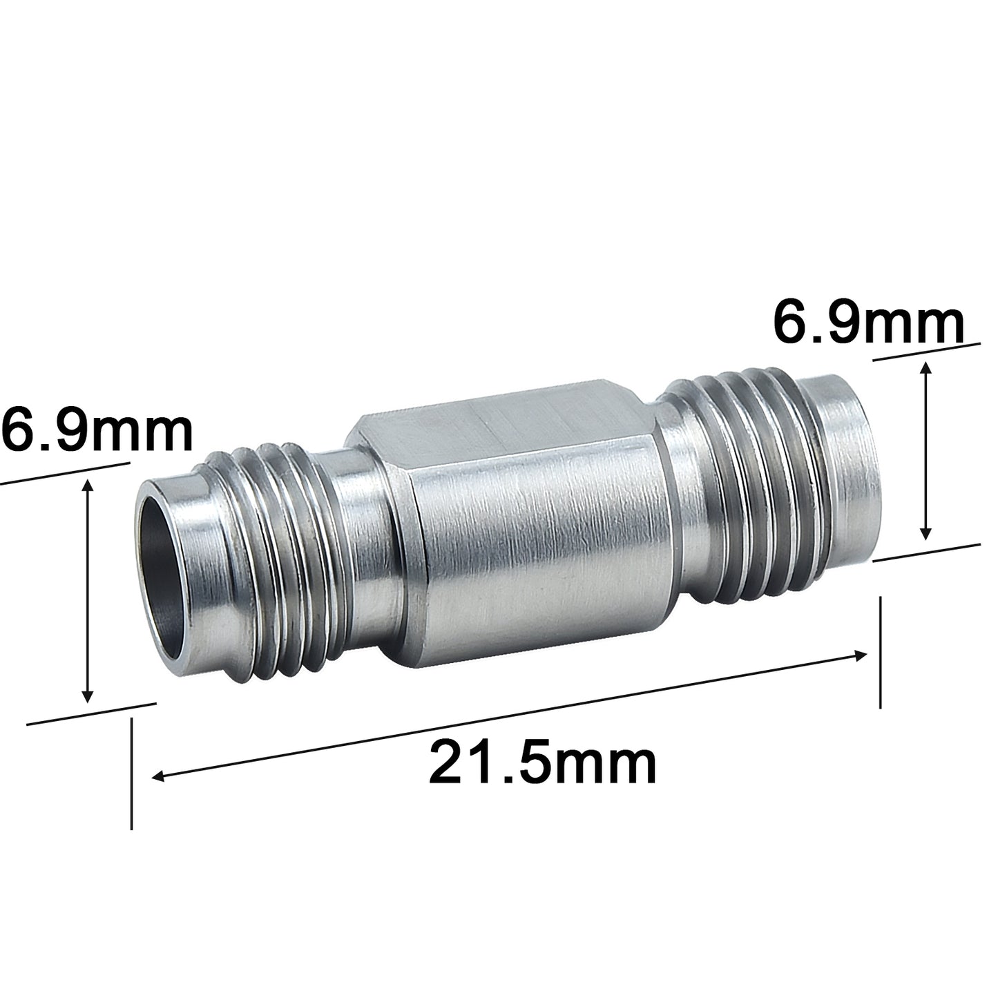 YILIANDUO 2.4mm Male Female Precision RF Millimeter Wave Adapter | DC-50GHz 50Ohm Passivated Stainless Steel High Frequency Test Connector