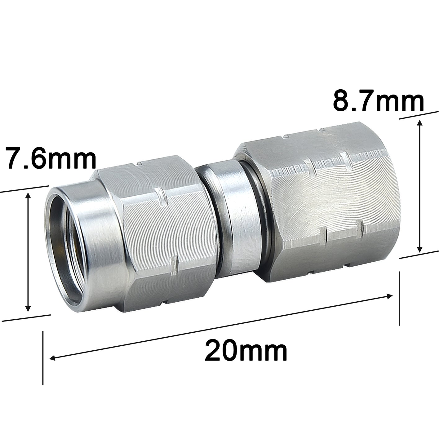 YILIANDUO 2.4mm to 3.5mm Precision RF Millimeter Wave Adapter | DC-34GHz 50Ω Stainless Steel High Frequency Test Connector