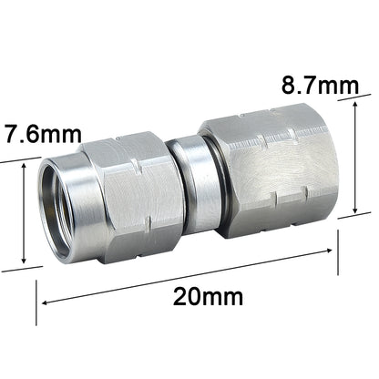 YILIANDUO 2.4mm to 3.5mm Precision RF Millimeter Wave Adapter | DC-34GHz 50Ω Stainless Steel High Frequency Test Connector