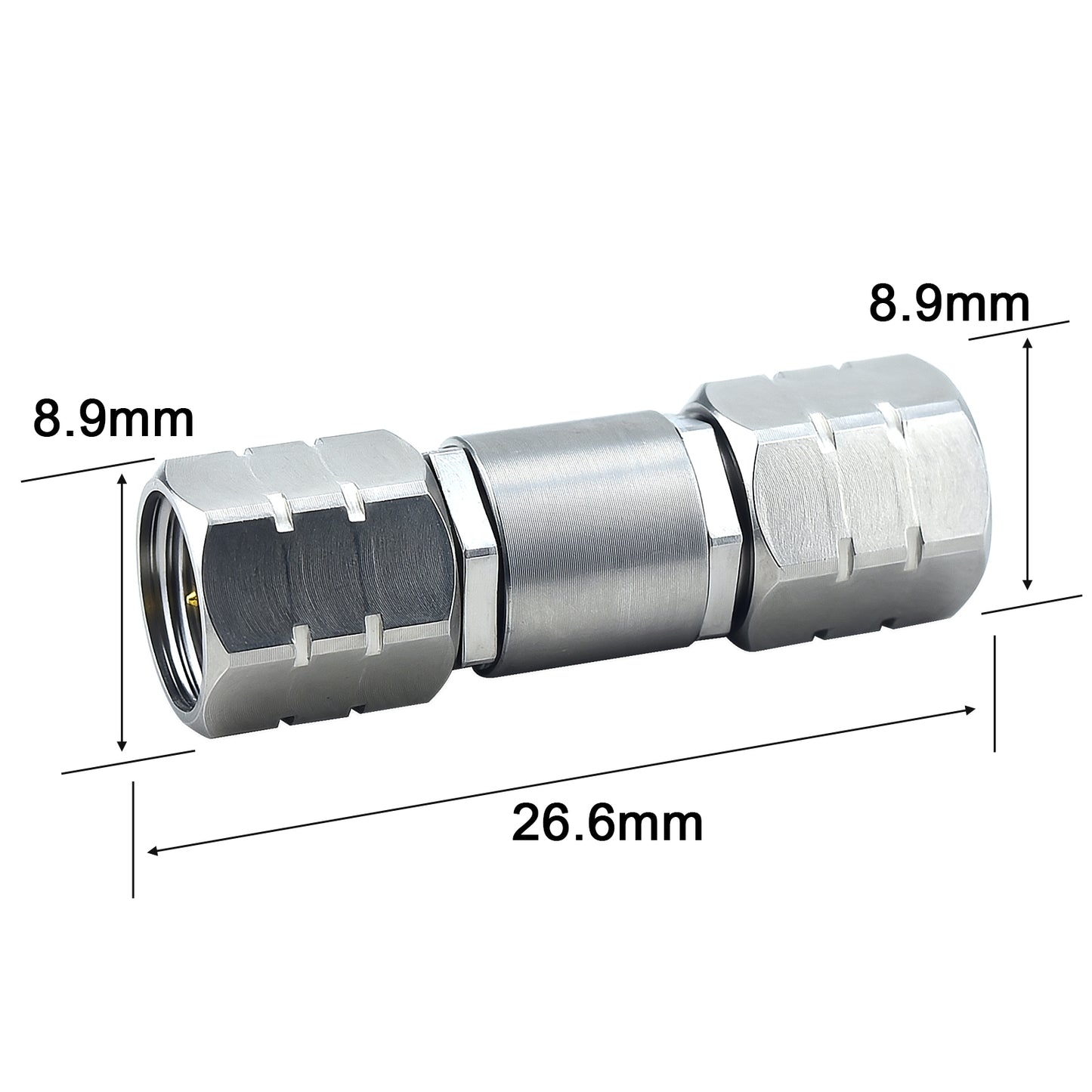 YILIANDUO 1.85mm Male Female Precision RF Adapter DC-67GHz 50 Ohm Stainless Steel Millimeter Wave Test Connector VSWR ≤1.25