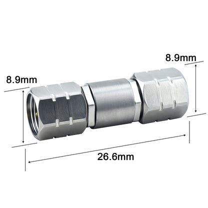 YILIANDUO 1.85mm Male Female Precision RF Adapter DC-67GHz 50 Ohm Stainless Steel Millimeter Wave Test Connector VSWR ≤1.25