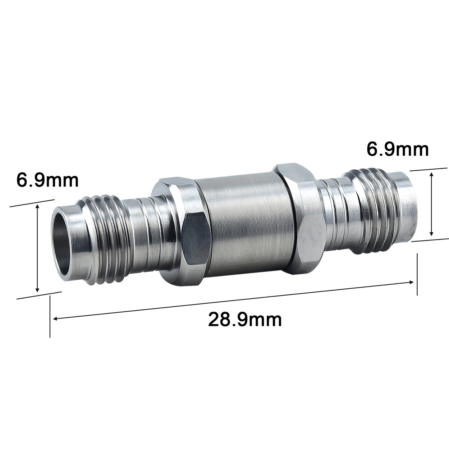 YILIANDUO 1.85mm Male Female Precision RF Adapter DC-67GHz 50 Ohm Stainless Steel Millimeter Wave Test Connector VSWR ≤1.25