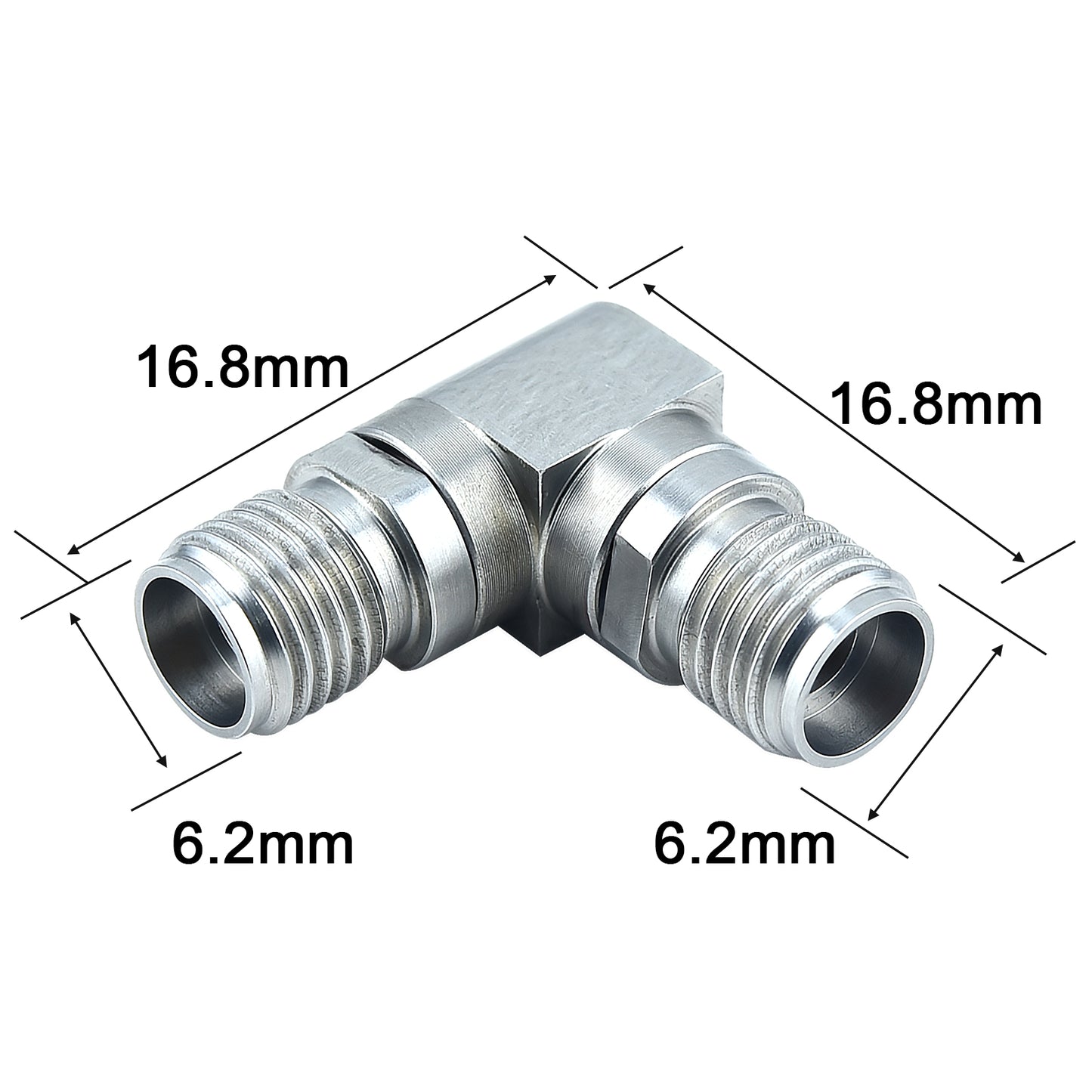 YILIANDUO 2.92mm(K-Type) Right Angle Male Female Precision RF Adapter | DC-40GHz 50Ω Passivated Stainless Steel 90 Degree Bend, Mechanically Intermateable with SMA & 3.5mm Connectors