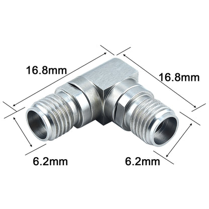 YILIANDUO 2.92mm(K-Type) Right Angle Male Female Precision RF Adapter | DC-40GHz 50Ω Passivated Stainless Steel 90 Degree Bend, Mechanically Intermateable with SMA & 3.5mm Connectors