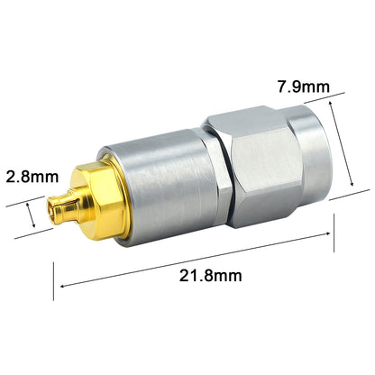 YILIANDUO 2.92mm  to SSMP Male Female Cross-Series Precision RF Adapter | DC-40GHz 50Ω Passivated Stainless Steel Ultra-Miniature SMPM Millimeter Wave Test Connector