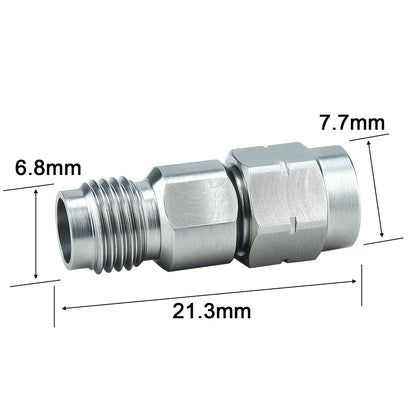 YILIANDUO 2.4mm to 3.5mm Precision RF Millimeter Wave Adapter | DC-34GHz 50Ω Stainless Steel High Frequency Test Connector