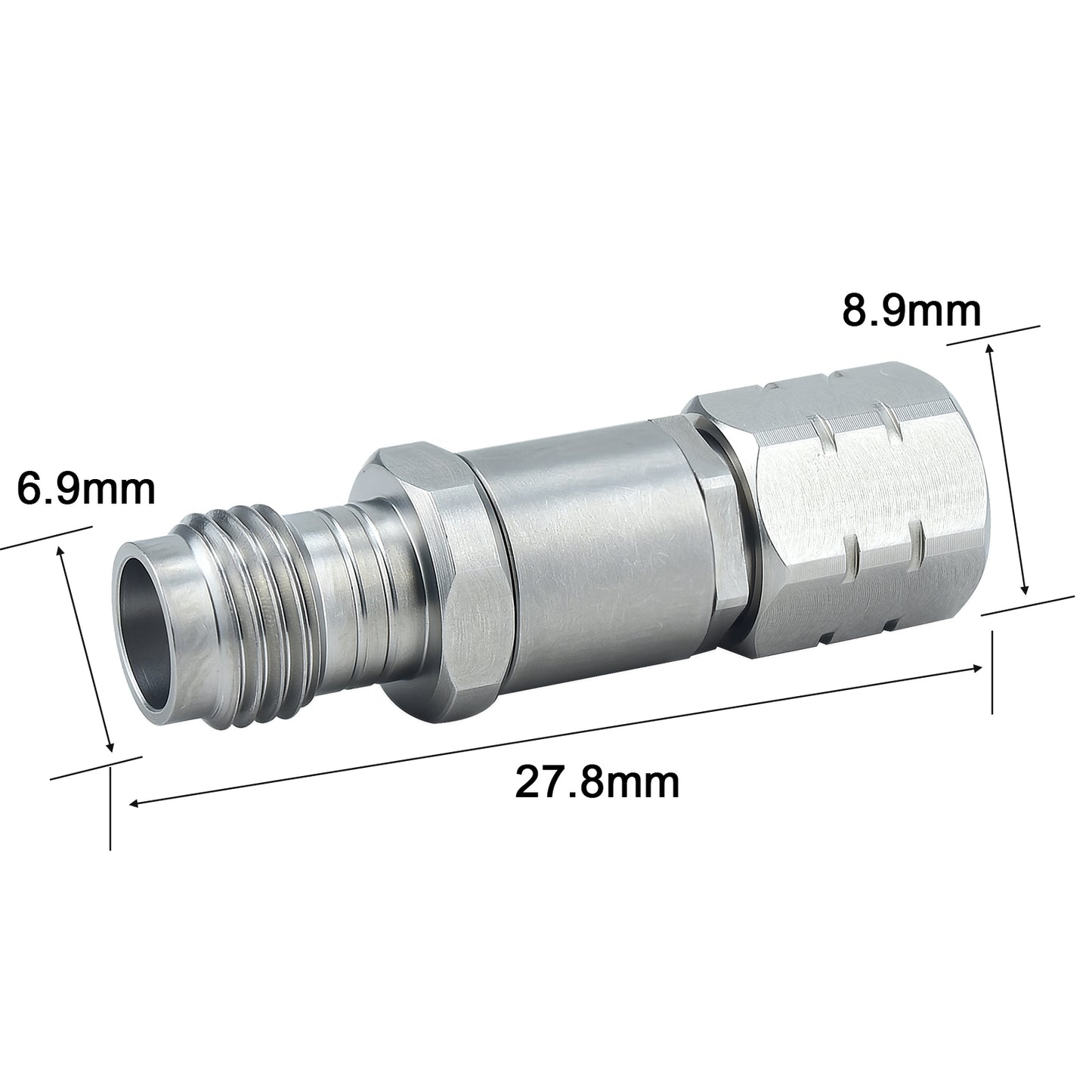 YILIANDUO 1.85mm Male Female Precision RF Adapter DC-67GHz 50 Ohm Stainless Steel Millimeter Wave Test Connector VSWR ≤1.25